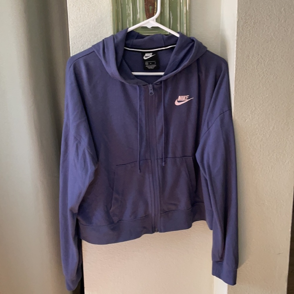 Nike Dark Periwinkle Crop ZipUp